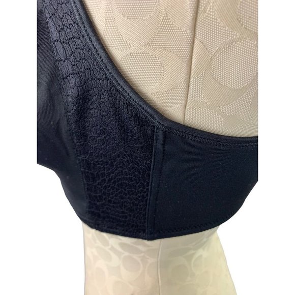 38D Playtex 18 Hour No Poke Underwire Bra Black Style 4698 - Picture 6 of 10